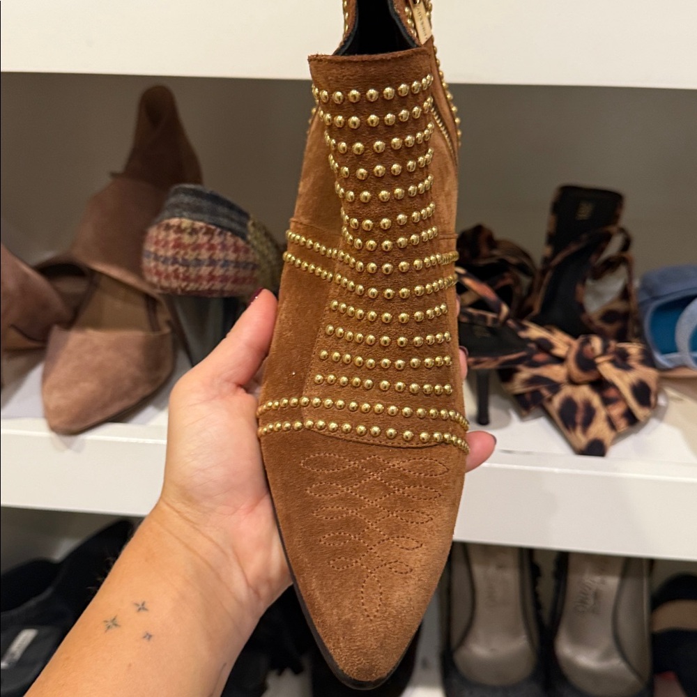 NEW Anine Bing Charlie Studded Boots - Picture 2 of 3